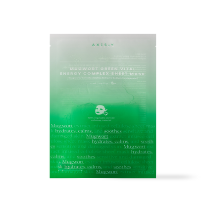 Mugwort Green Vital Energy Complex Sheet Mask 27ml – Cruelty-Free | Hanara