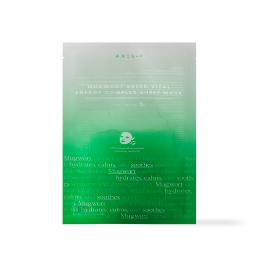 Mugwort Green Vital Energy Complex Sheet Mask 27ml – Cruelty-Free | Hanara